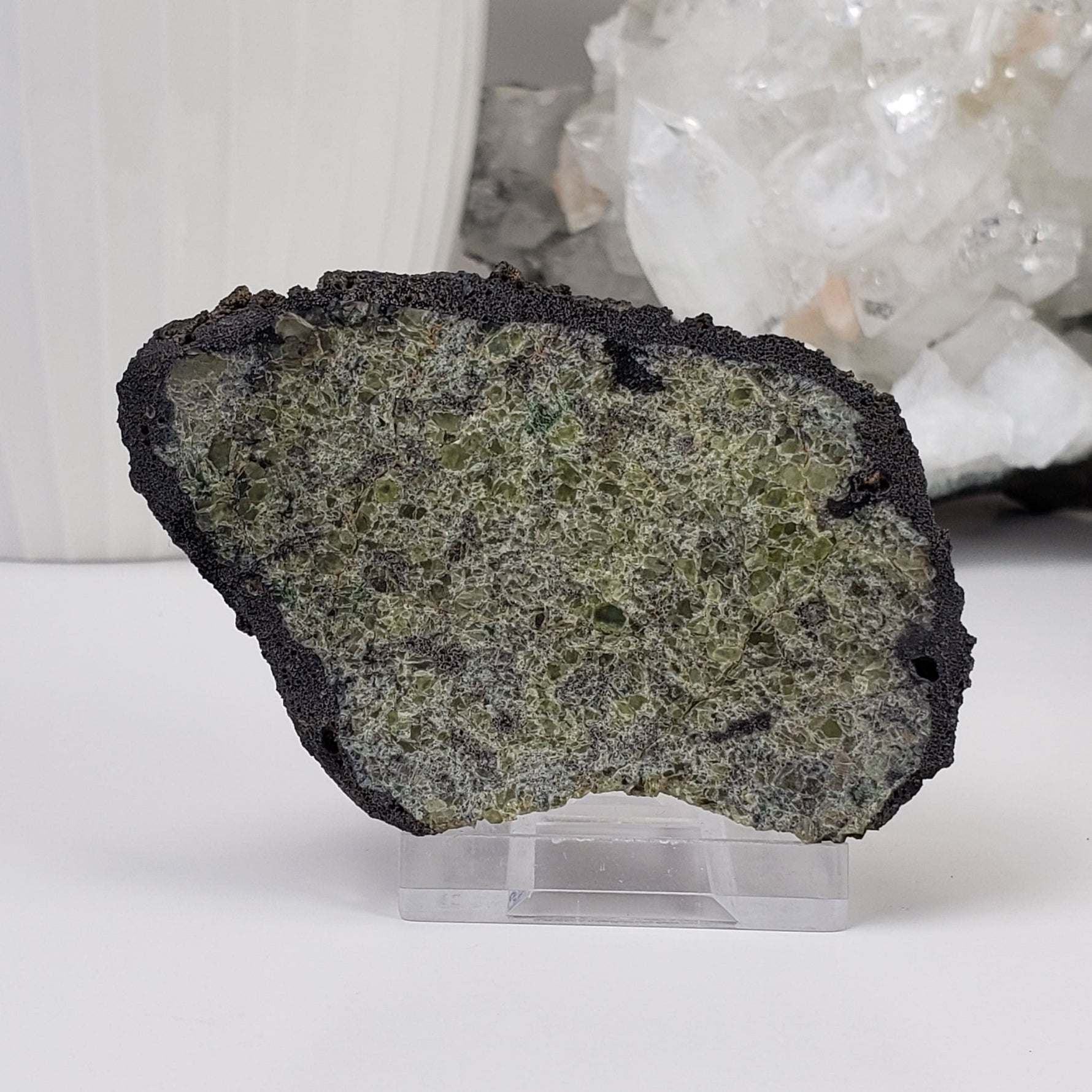 Olivine Volcanic Bomb | Lava Coated Crystal | 95 gr | Mortlake, Victoria, Australia