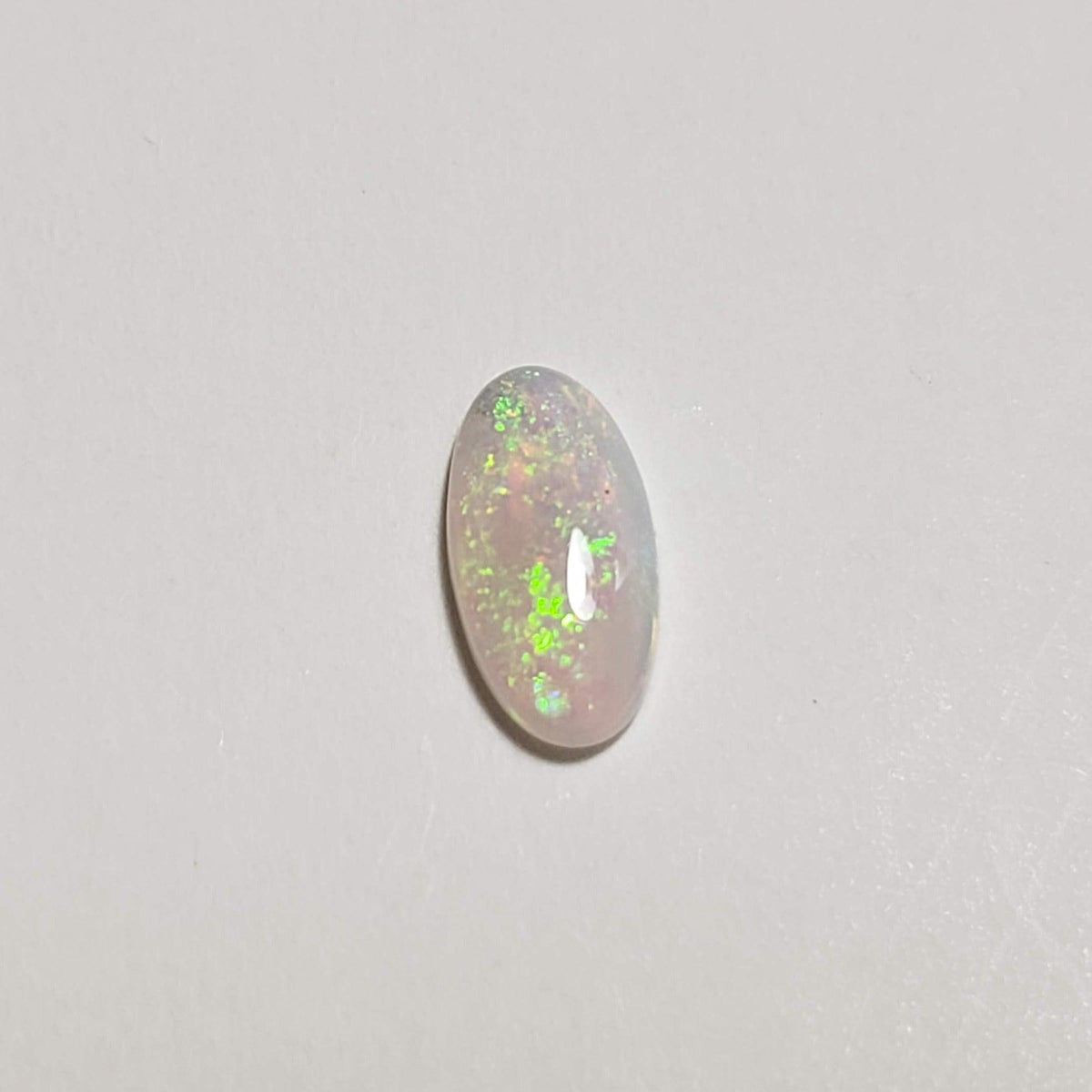  Opal Long Oval Cabochon White 7.6x3.8mm 