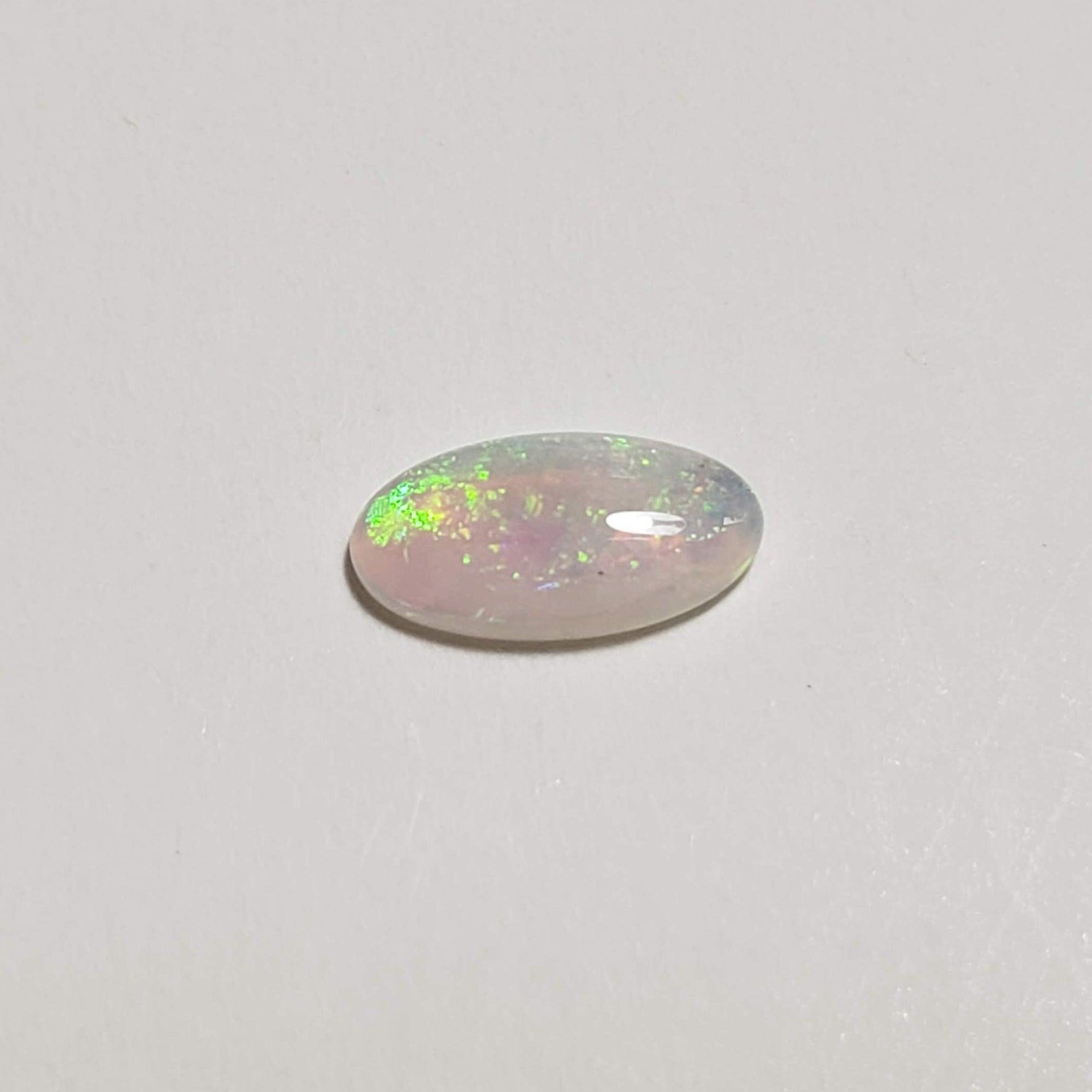  Opal Long Oval Cabochon White 7.6x3.8mm 