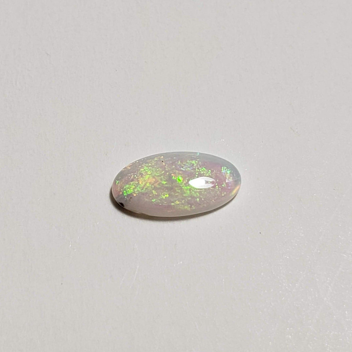  Opal Long Oval Cabochon White 7.6x3.8mm 