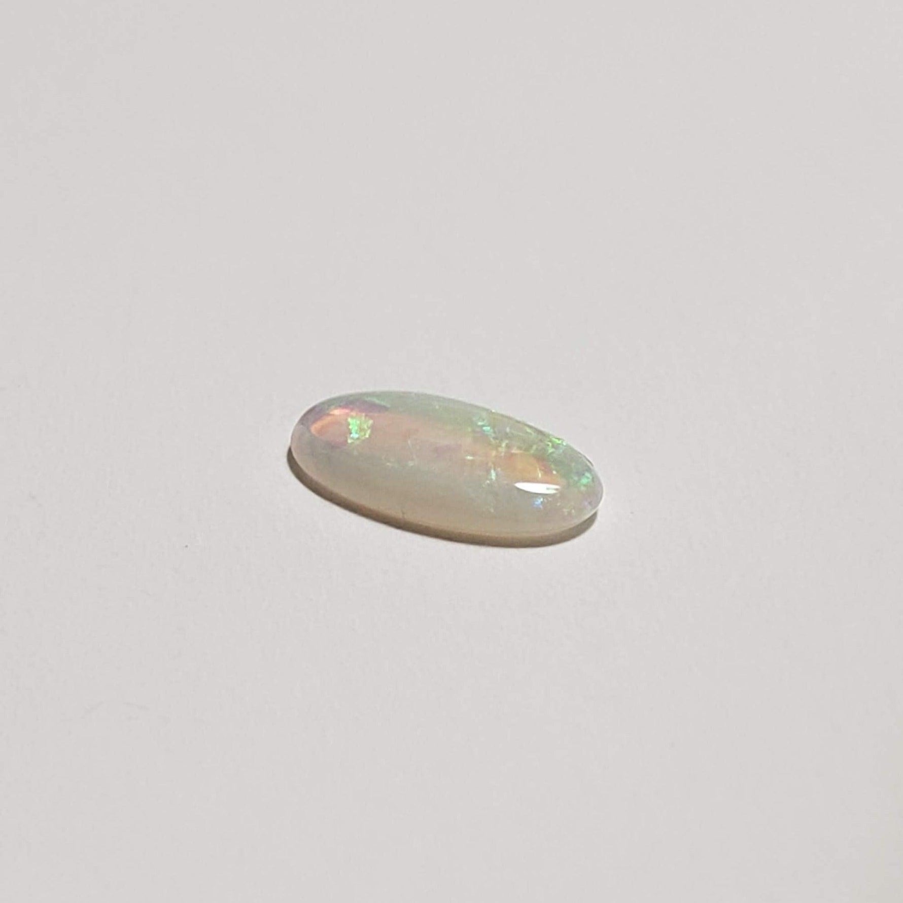  Opal | Long Oval Cabochon | White | 7.8x3.8mm 