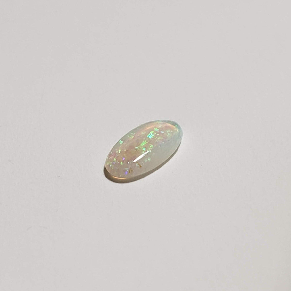  Opal | Long Oval Cabochon | White | 7.8x3.8mm 