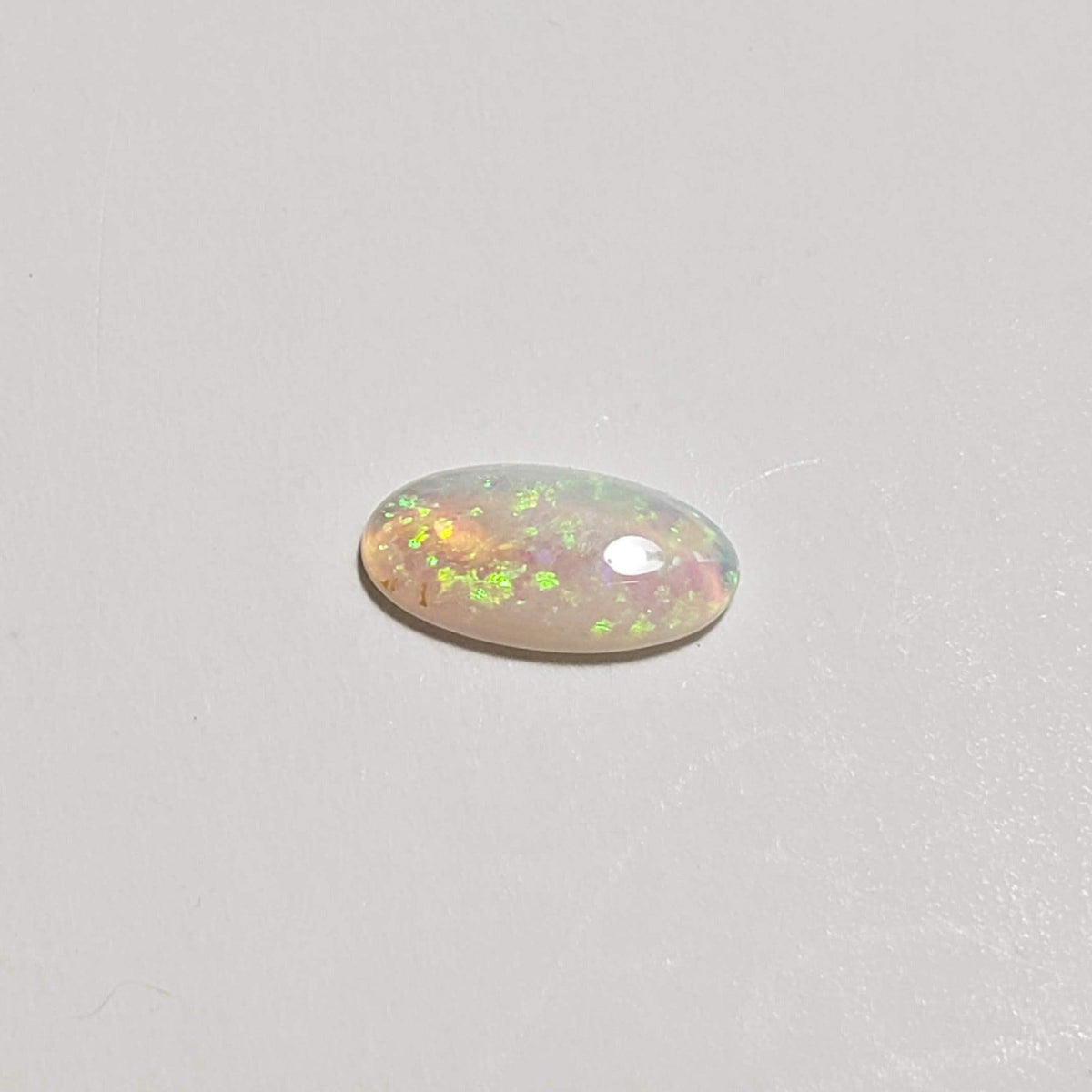  Opal | Long Oval Cabochon | White | 7.8x3.8mm 