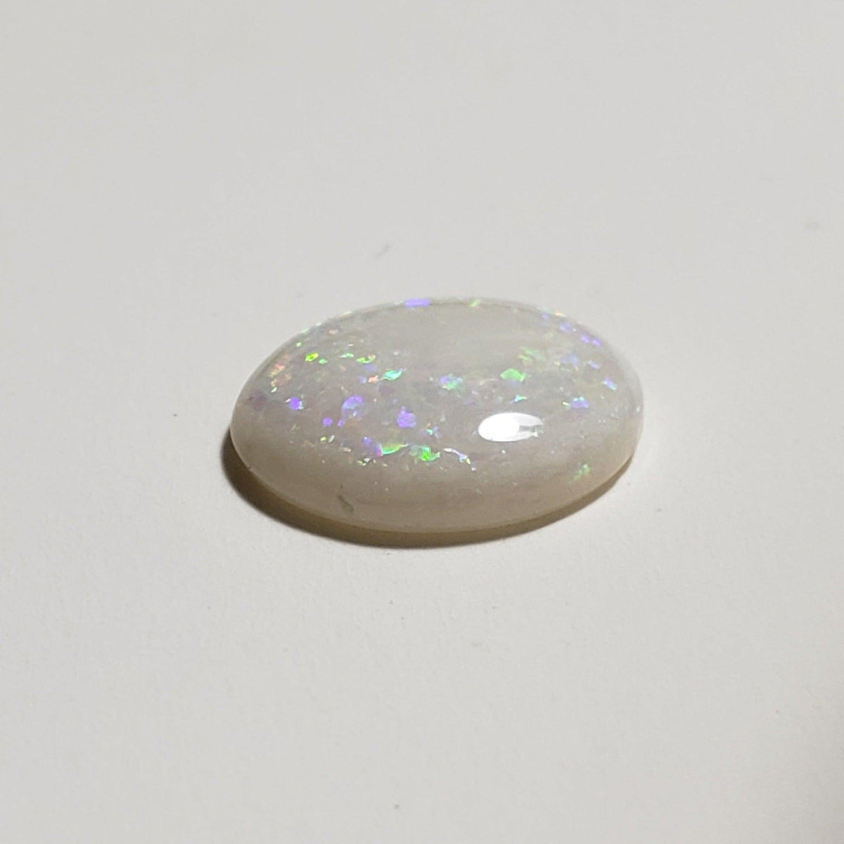  Opal Oval Cabochon Rainbow 11x9mm 1.7ct 