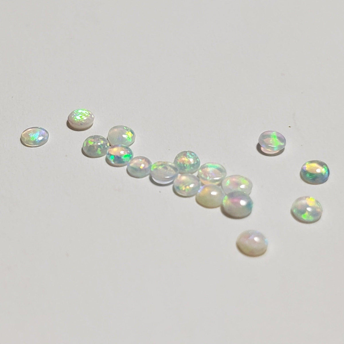 Opal | Round Cabochon | White Rainbow | 2mm | SO24