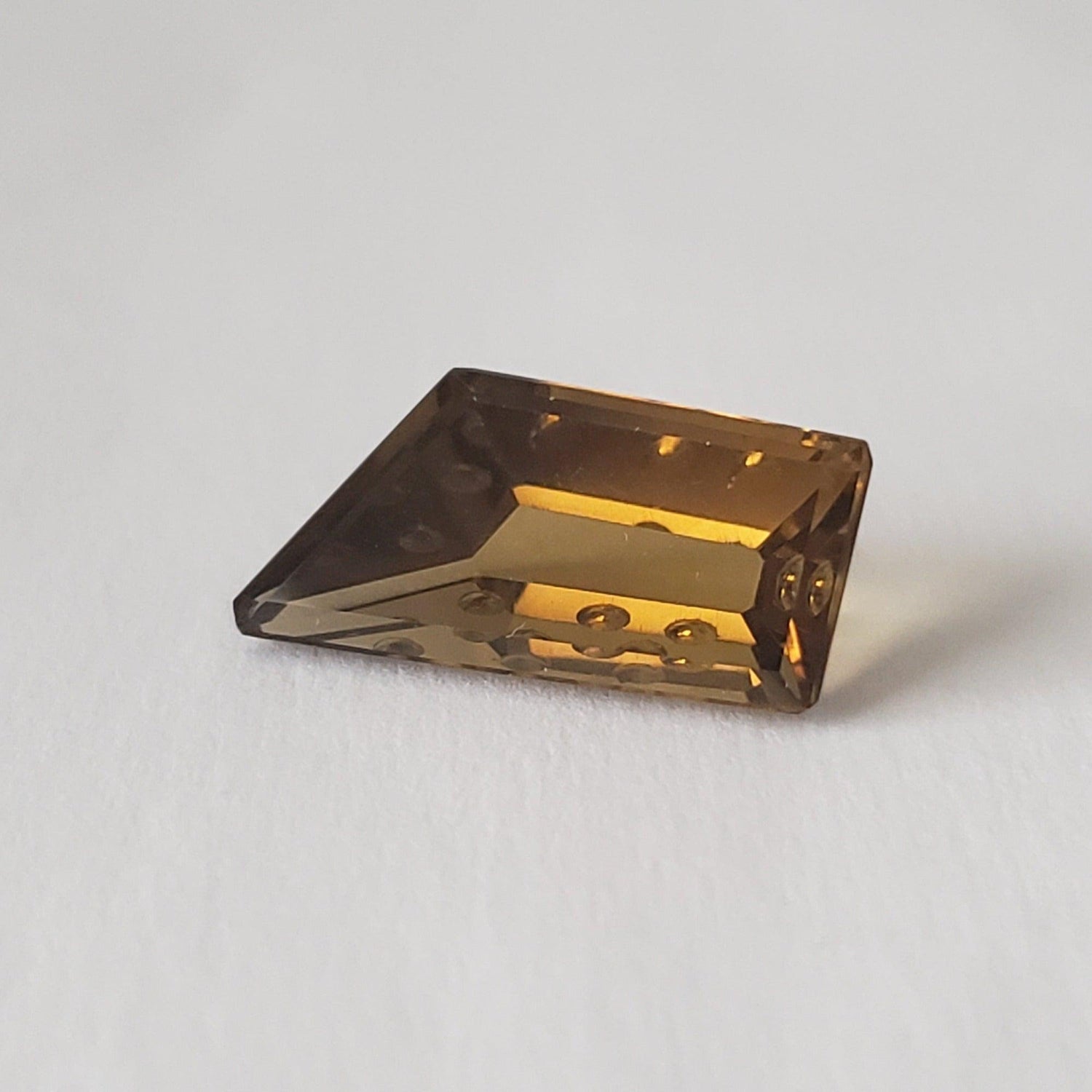 Oro Verde Citrine | Fancy Laser Cut | Olive Green | 21x10mm 10.6ct