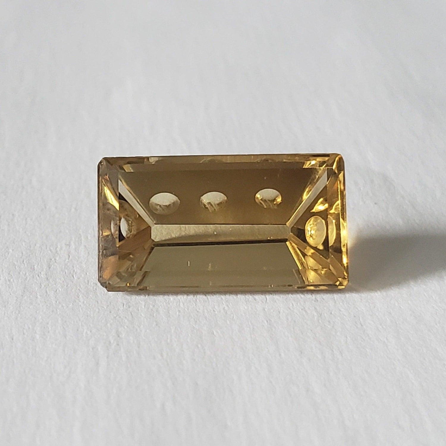 Oro Verde Citrine | Laser Cut Octagon | Olive Green | 17.5x10mm 9.4ct