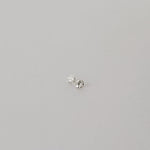  Pair of Moissanite | Round Diamond Cut | White | 1.2mm 