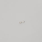  Pair of Moissanite | Round Diamond Cut | White | 1.2mm 