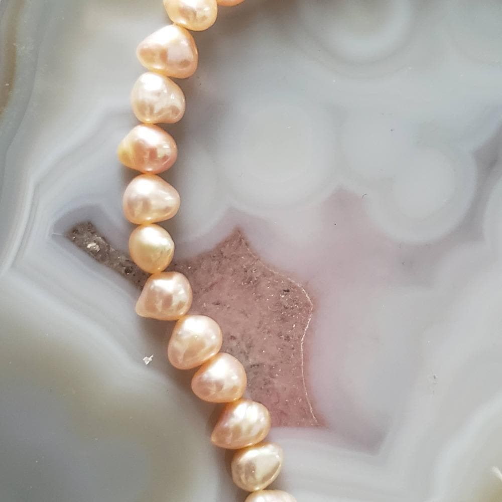 Baroque Pearls | 41 cm, 16 inch Strand | Orange | Canagem.com