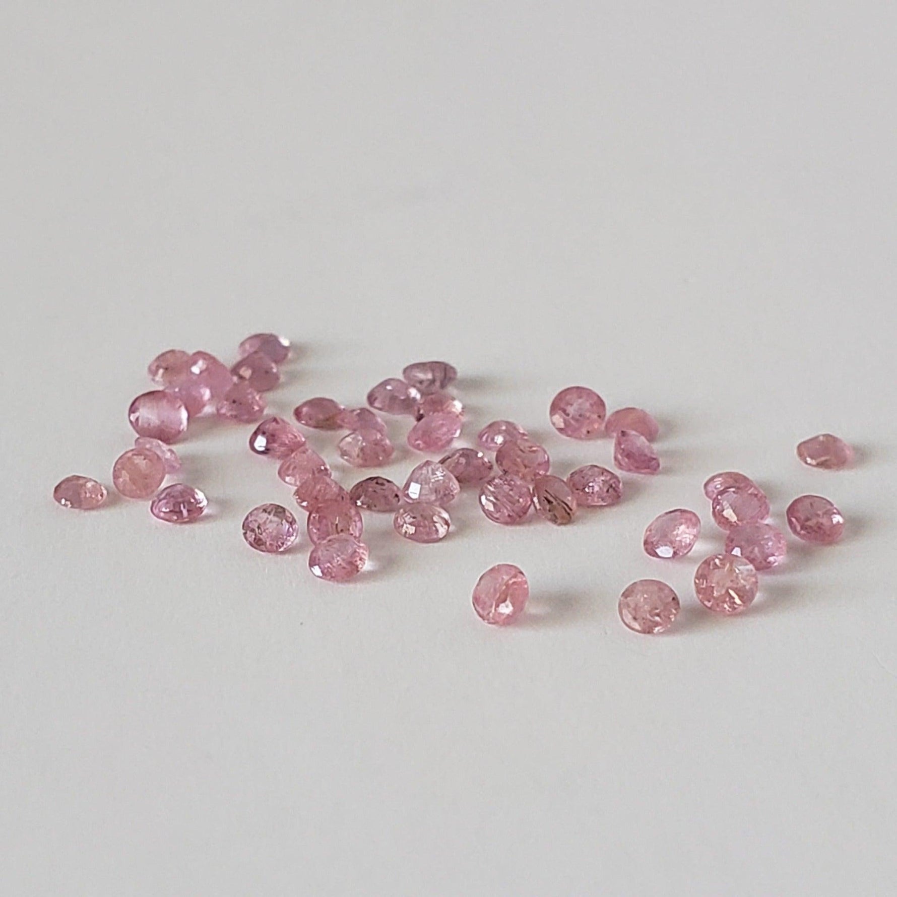  Pezzottaite | Round Cut | Rare Untreated Gemstone | Pink | 1.8mm 