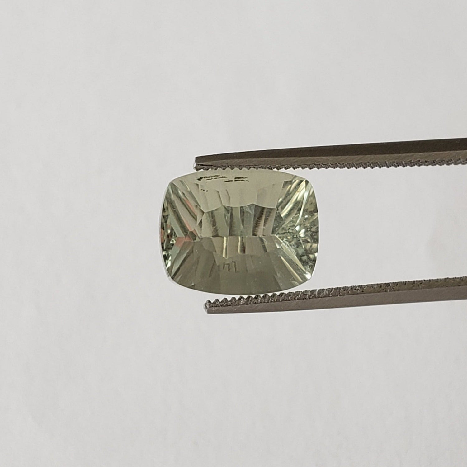 Prasiolite | Green Amethyst | Antique Concave Cut | 10x8mm