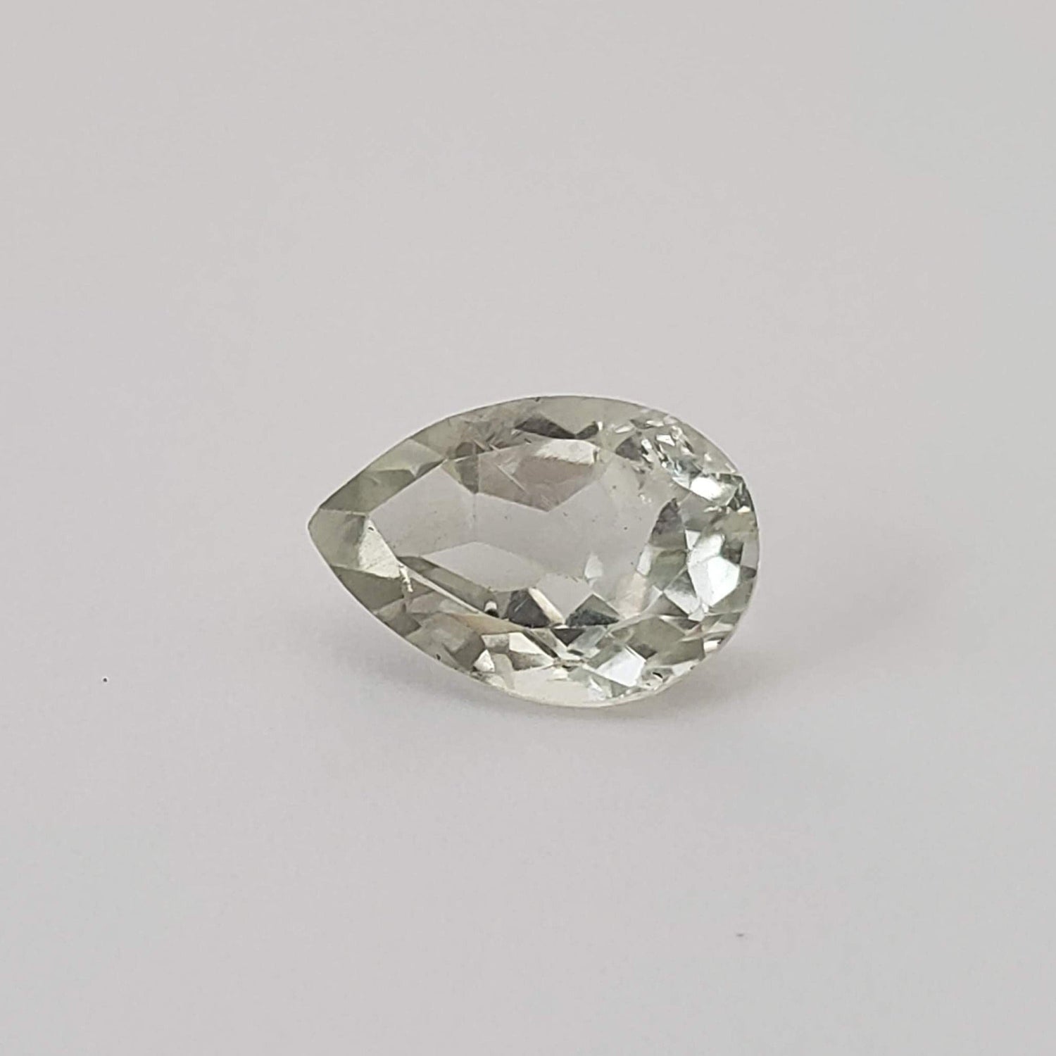  Prasiolite Green Amethyst Pear Shape Cut 2.9ct 