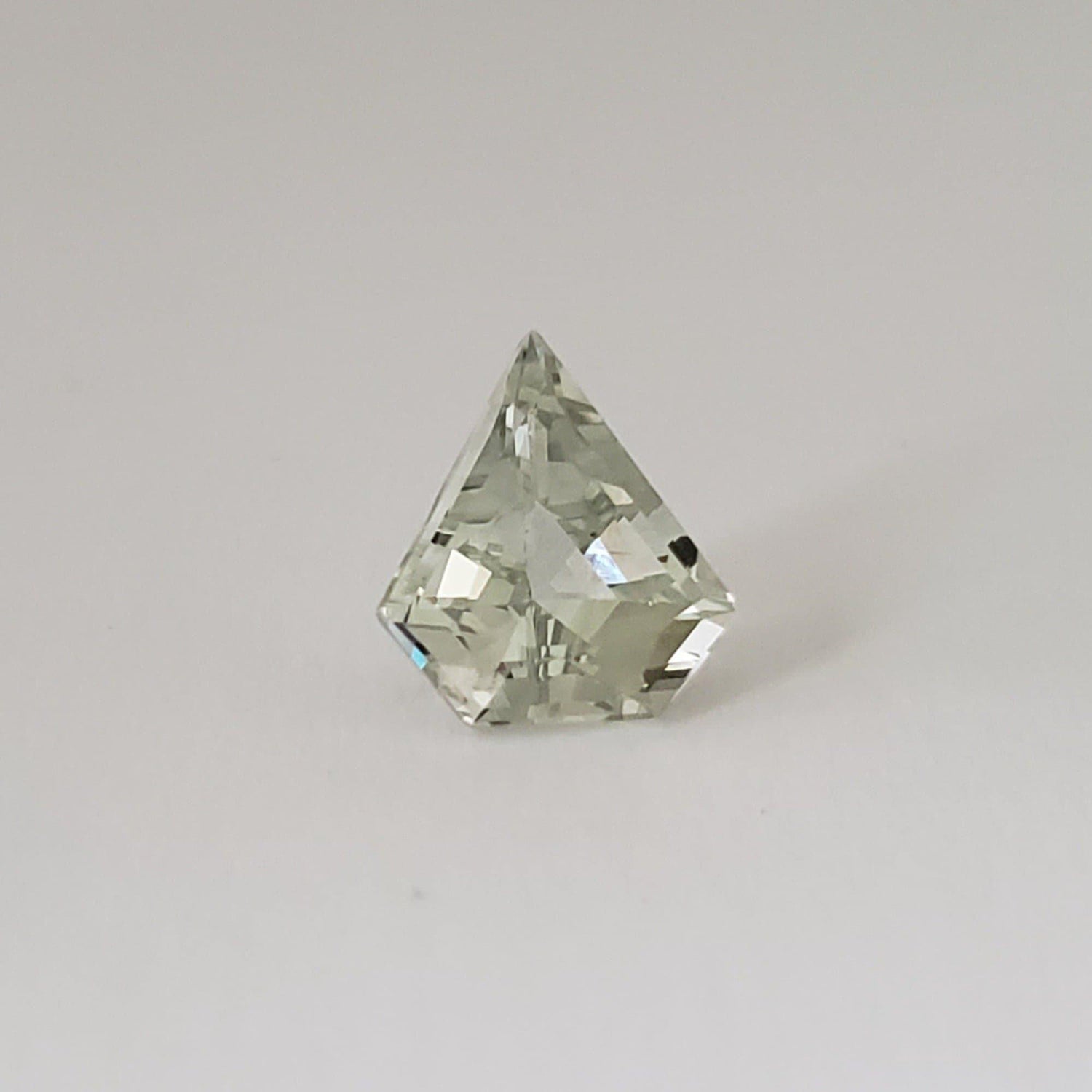  Prasiolite Green Amethyst Kite Shape Cut Light Green 4.7ct 