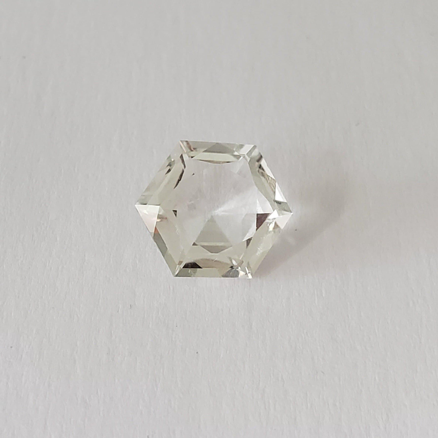  Prasiolite | Green Amethyst | Hexagon Cut | Light Green | 9.7mm 2.9ct 