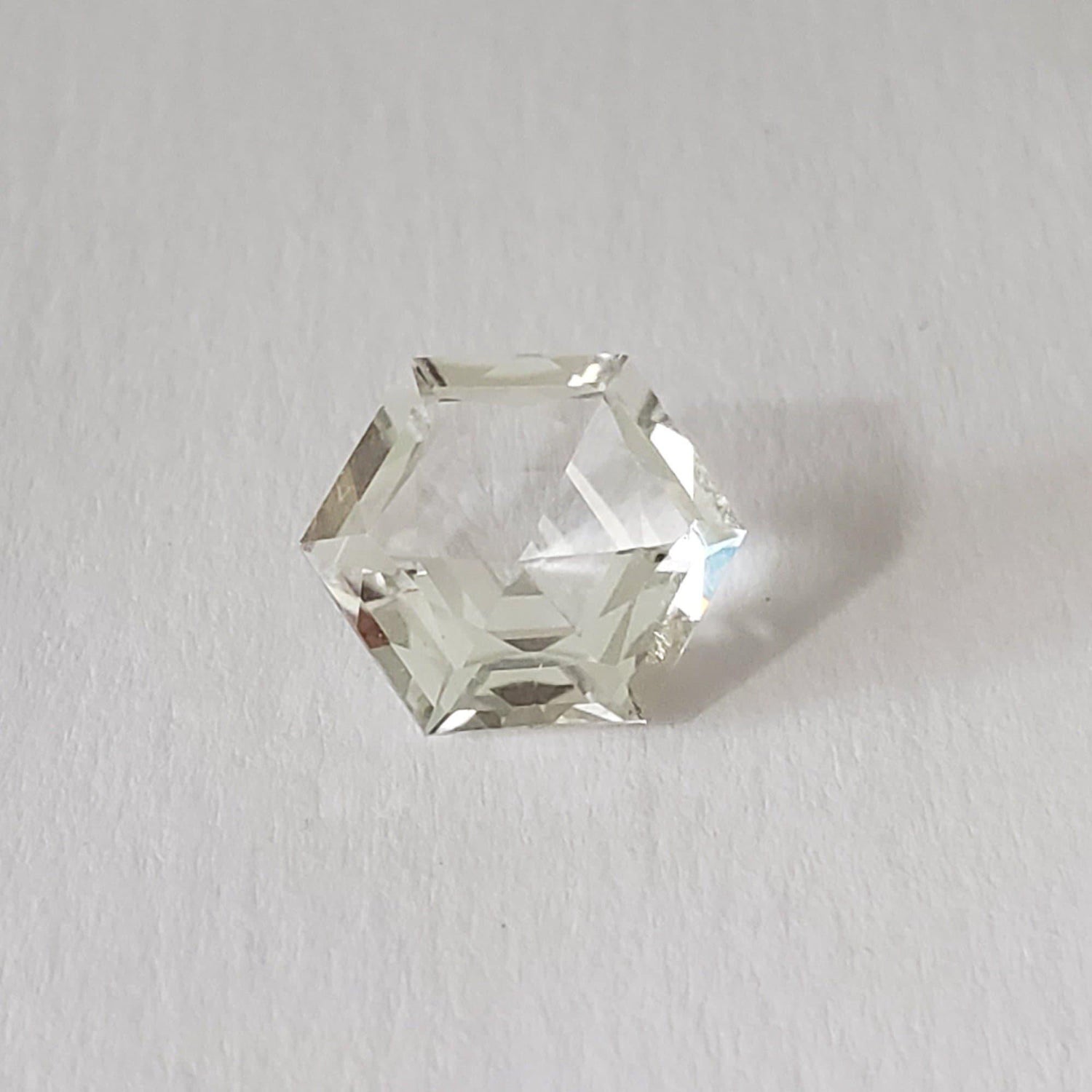  Prasiolite | Green Amethyst | Hexagon Cut | Light Green | 9.7mm 2.9ct 