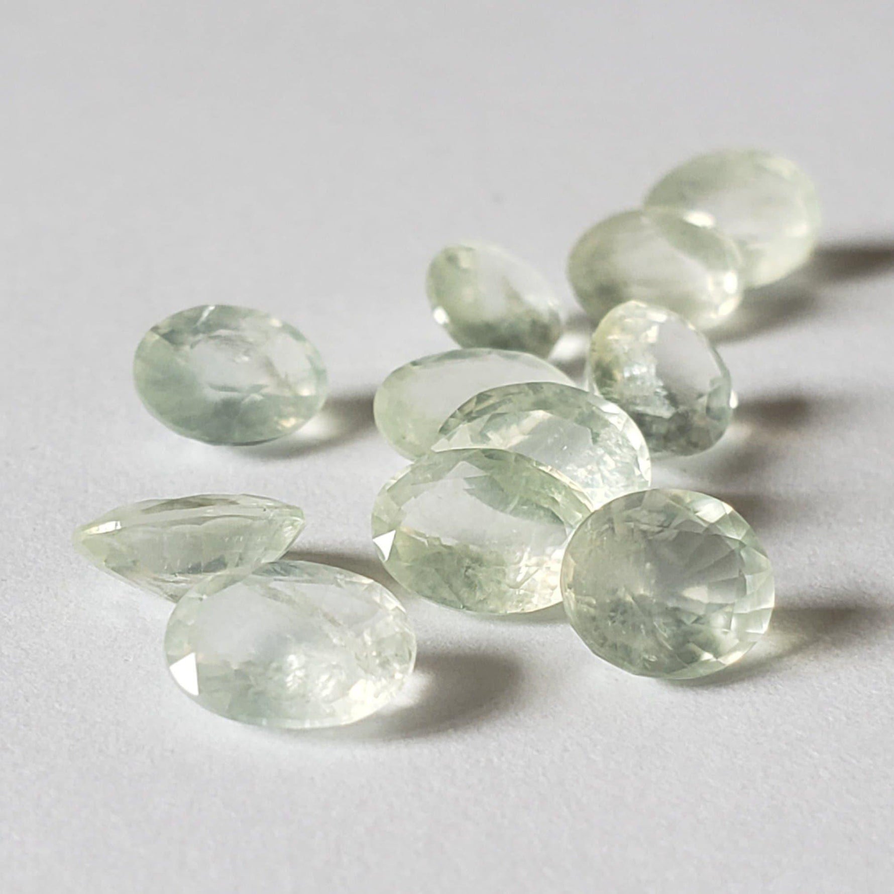 Prehnite | Oval Cut | Apple Green | 7.5x6mm