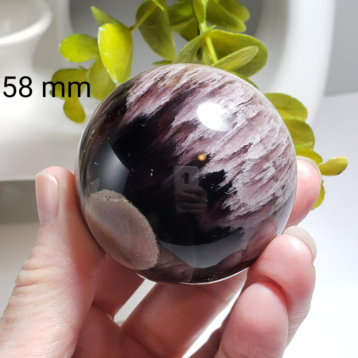 Purple Fluorite Sphere | Eyeball Sphere | 51/53/58 mm | 230-327g  | China