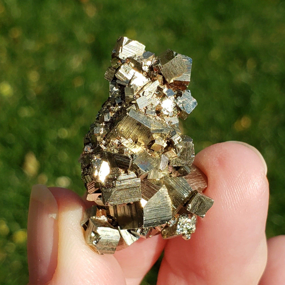  Pyrite Crystal Cluster 26.18 Grams from Madan, Bulgaria 