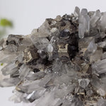 Pyrite on Quartz Crystals | Natural Raw Mineral | 90.6 Grams