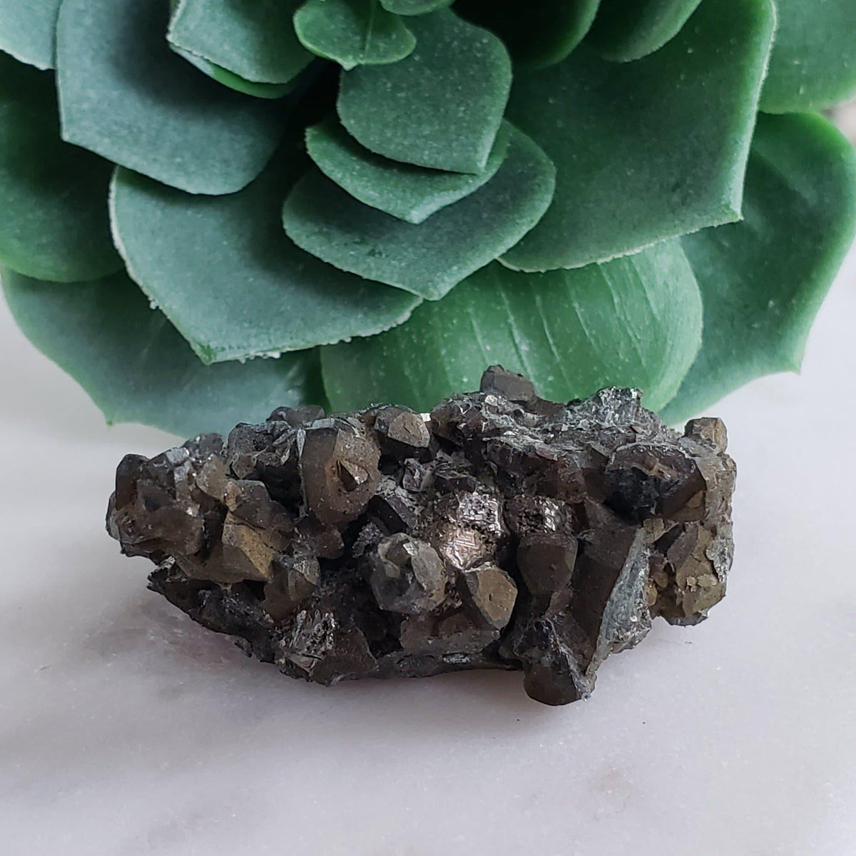 Pyrite with Calcite Crystal Cluster | 38 Grams | Lima, Peru