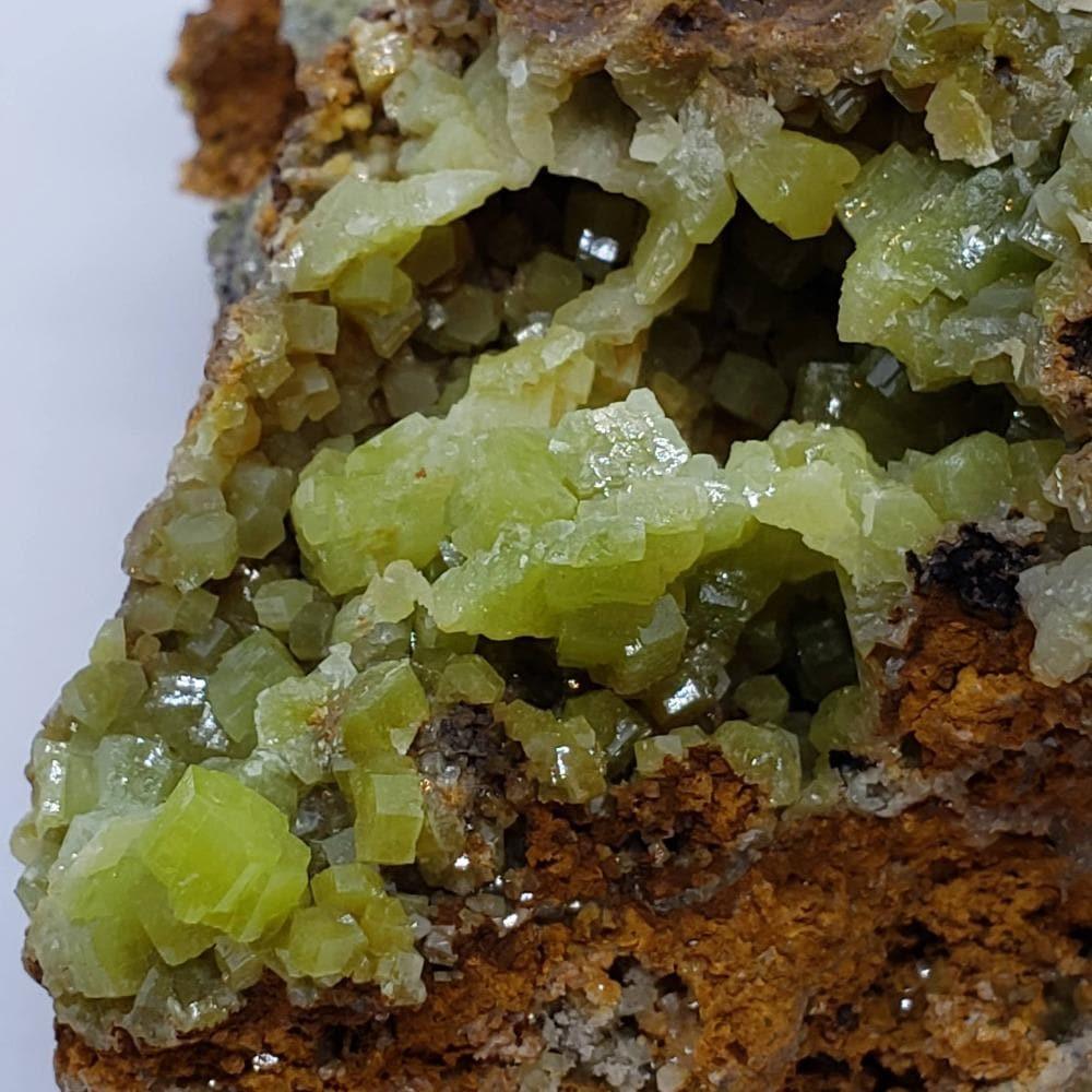 90g outlets High quality Natural Green Pyromorphite Crystal Cluster Matrix Mineral Specimen #Q100