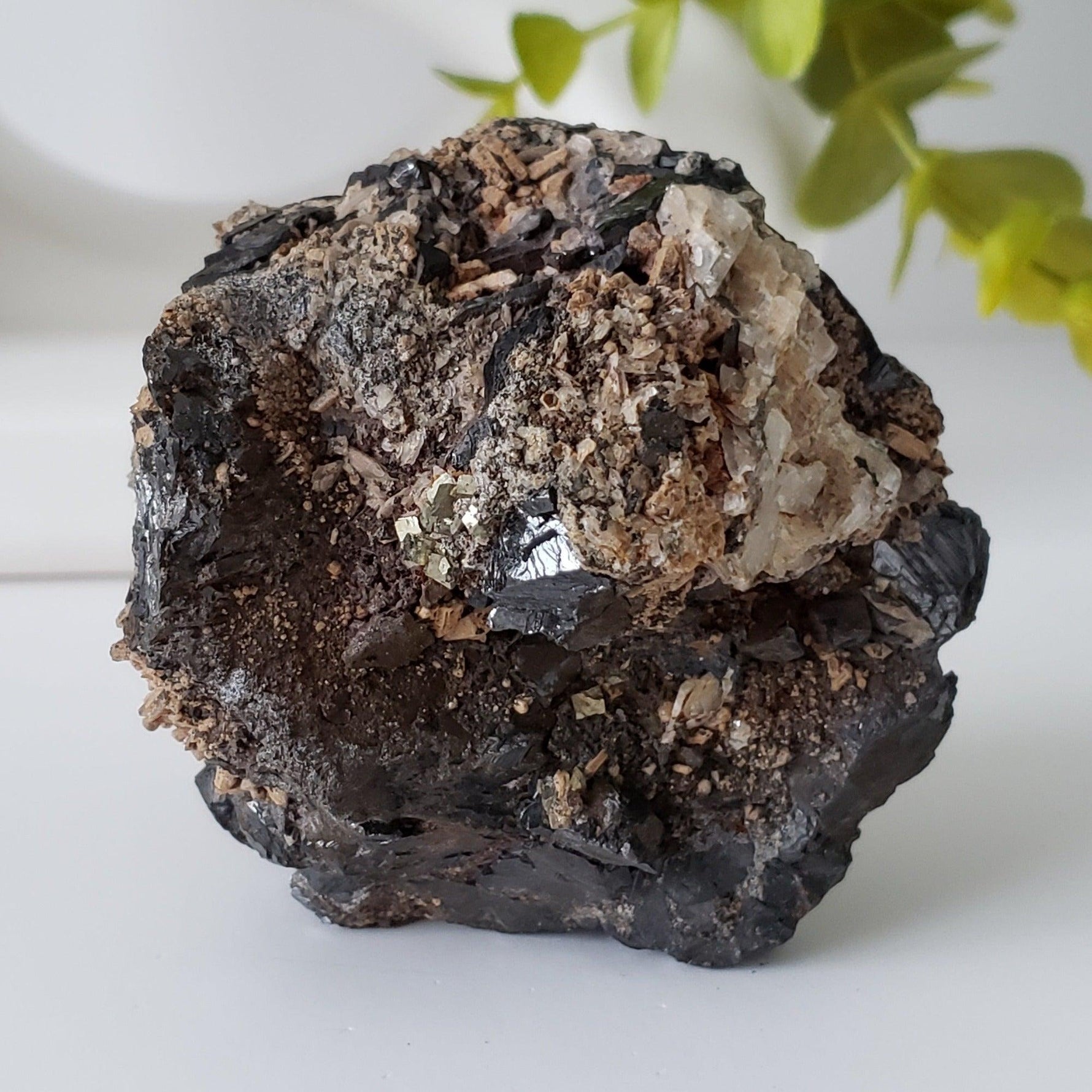 Quartz, Sphalerite, Pyrite Crystal Cluster | 700 grams | Dalnegorsk, Russia