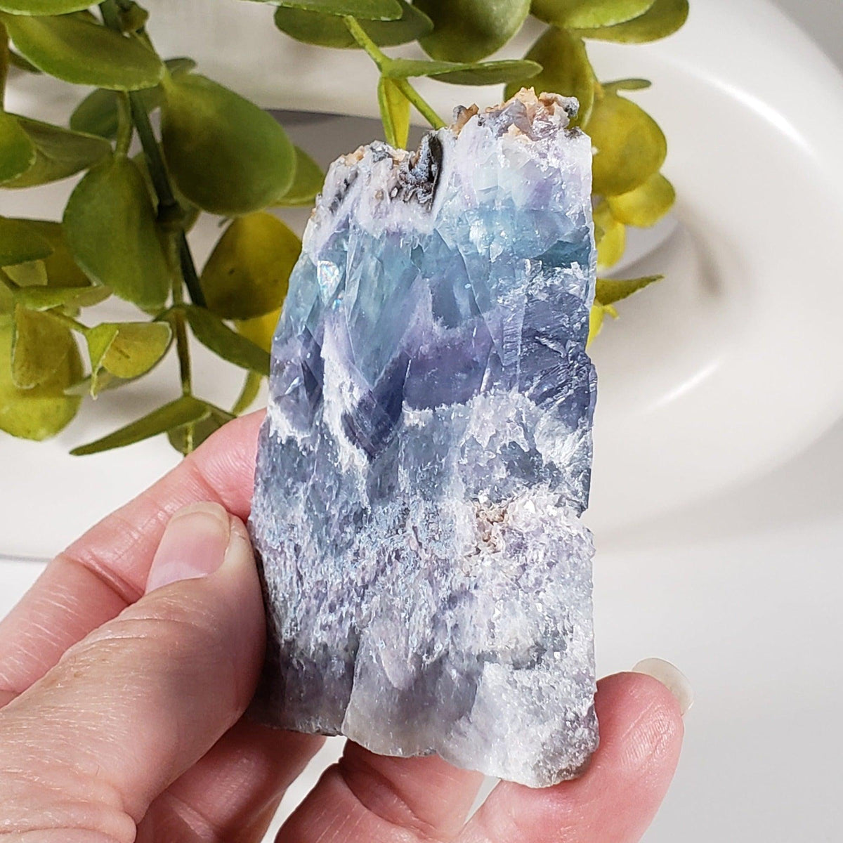 Rainbow Fluorite Slab | Double Sided | Self Standing | 150 grams | Mexico