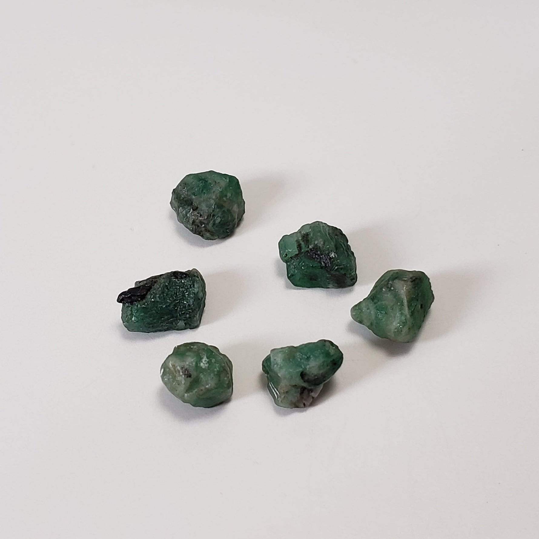 Raw Emerald Cage Pendants | 2ct raw emerald | 18" chain