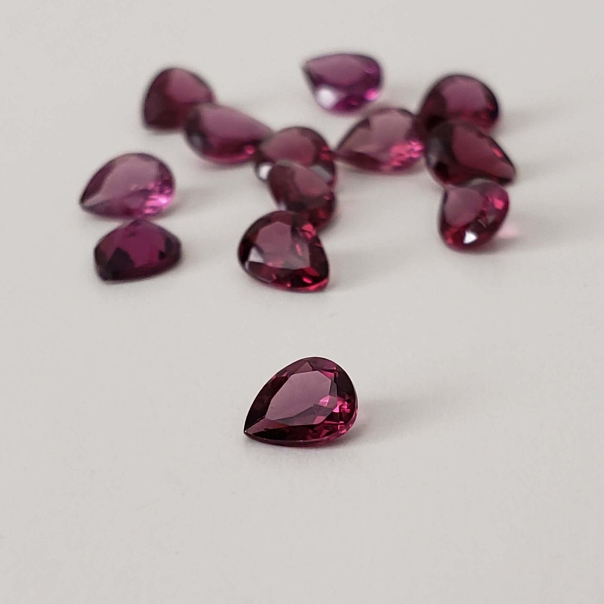  Rhodolite Garnet | Untreated Garnet | Pear Shape Cut | Reddish Purple | 5x4mm 