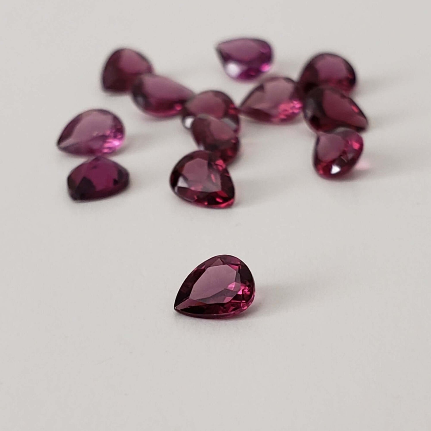 Rhodolite Garnet | Untreated Garnet | Pear Shape Cut | Reddish Purple | 5x4mm