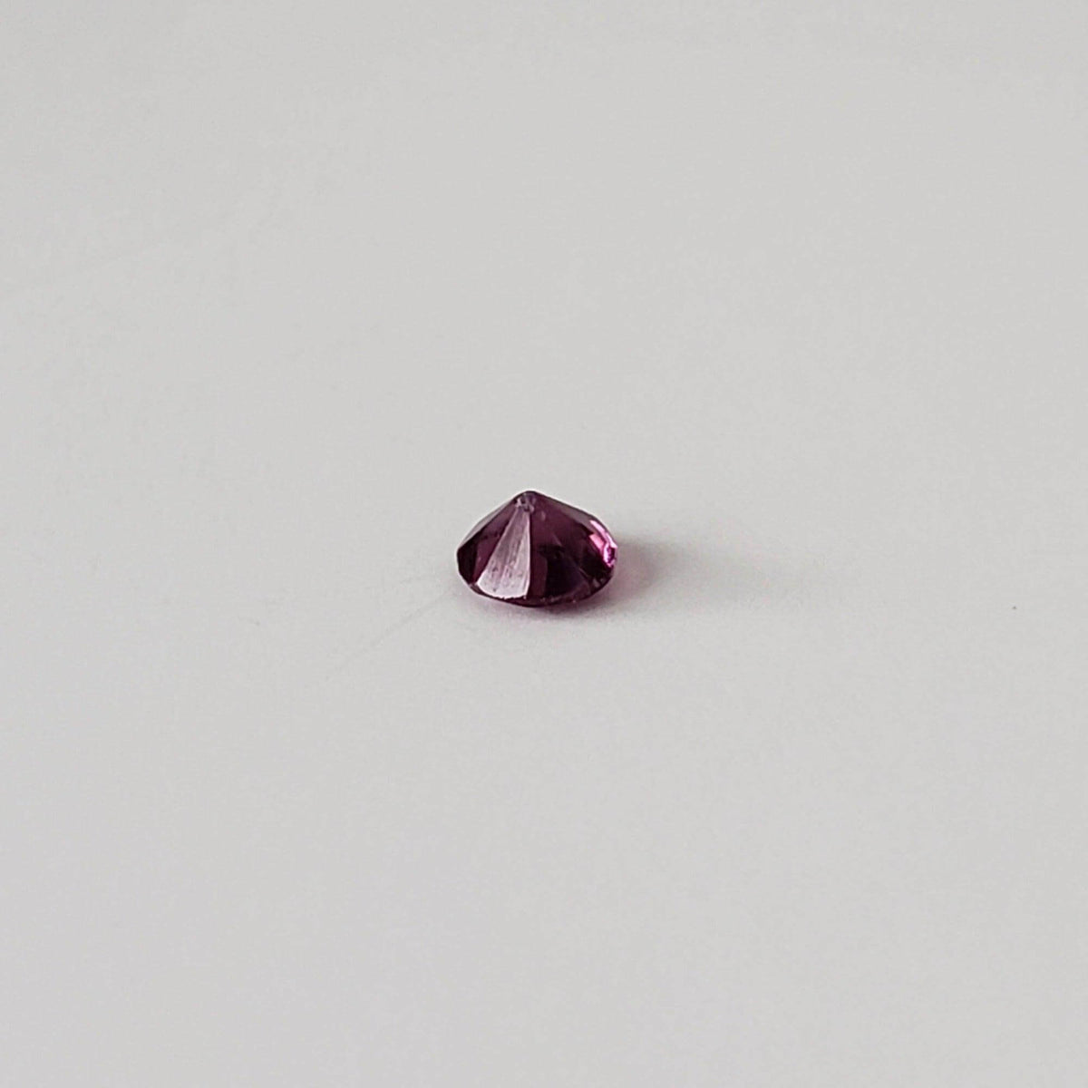  Rhodolite Garnet | Untreated Garnet | Round Cut | Reddish Purple | 3.4mm .22ct 