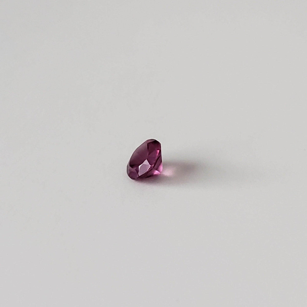  Rhodolite Garnet | Untreated Garnet | Round Cut | Reddish Purple | 3.4mm .22ct 