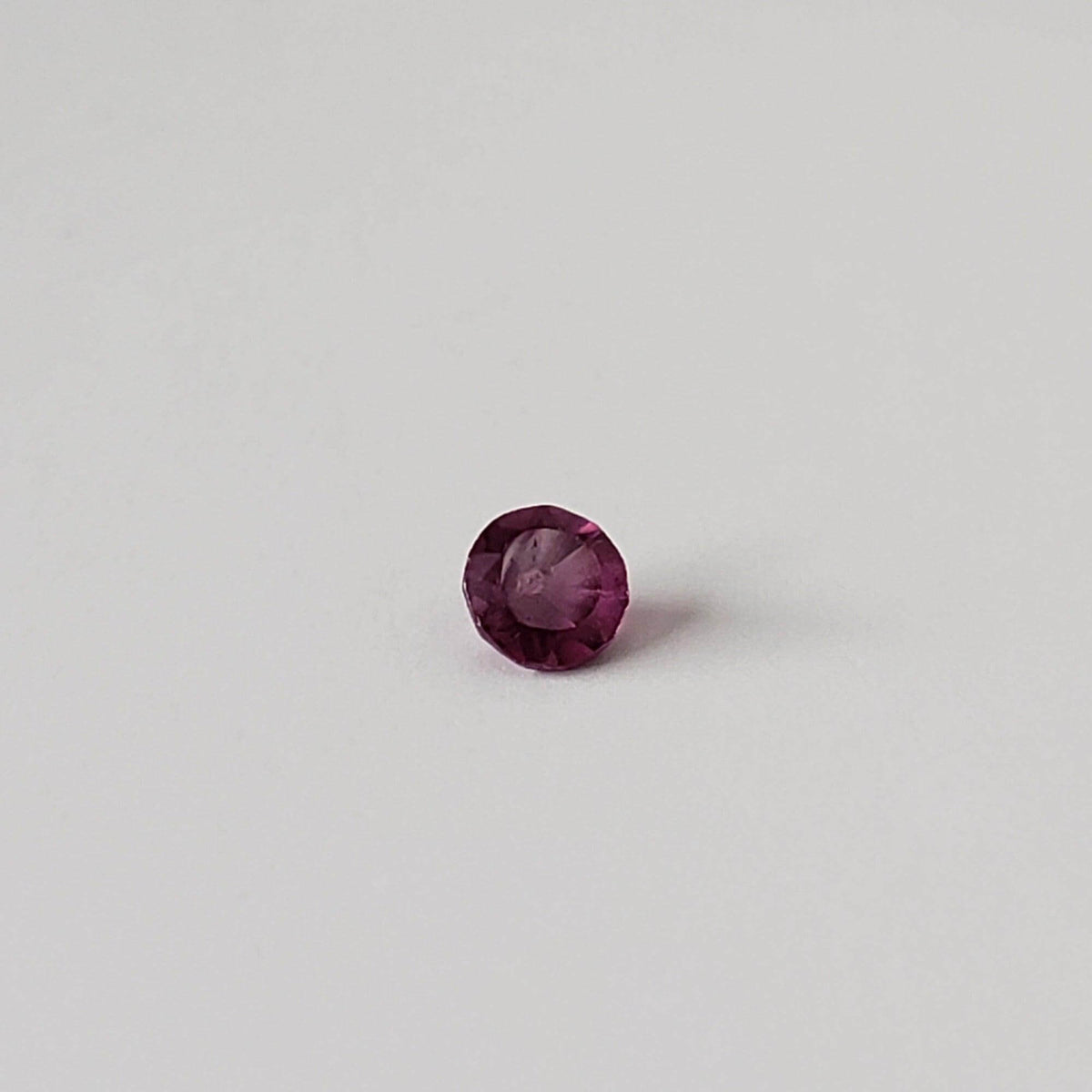  Rhodolite Garnet | Untreated Garnet | Round Cut | Reddish Purple | 3.4mm .22ct 