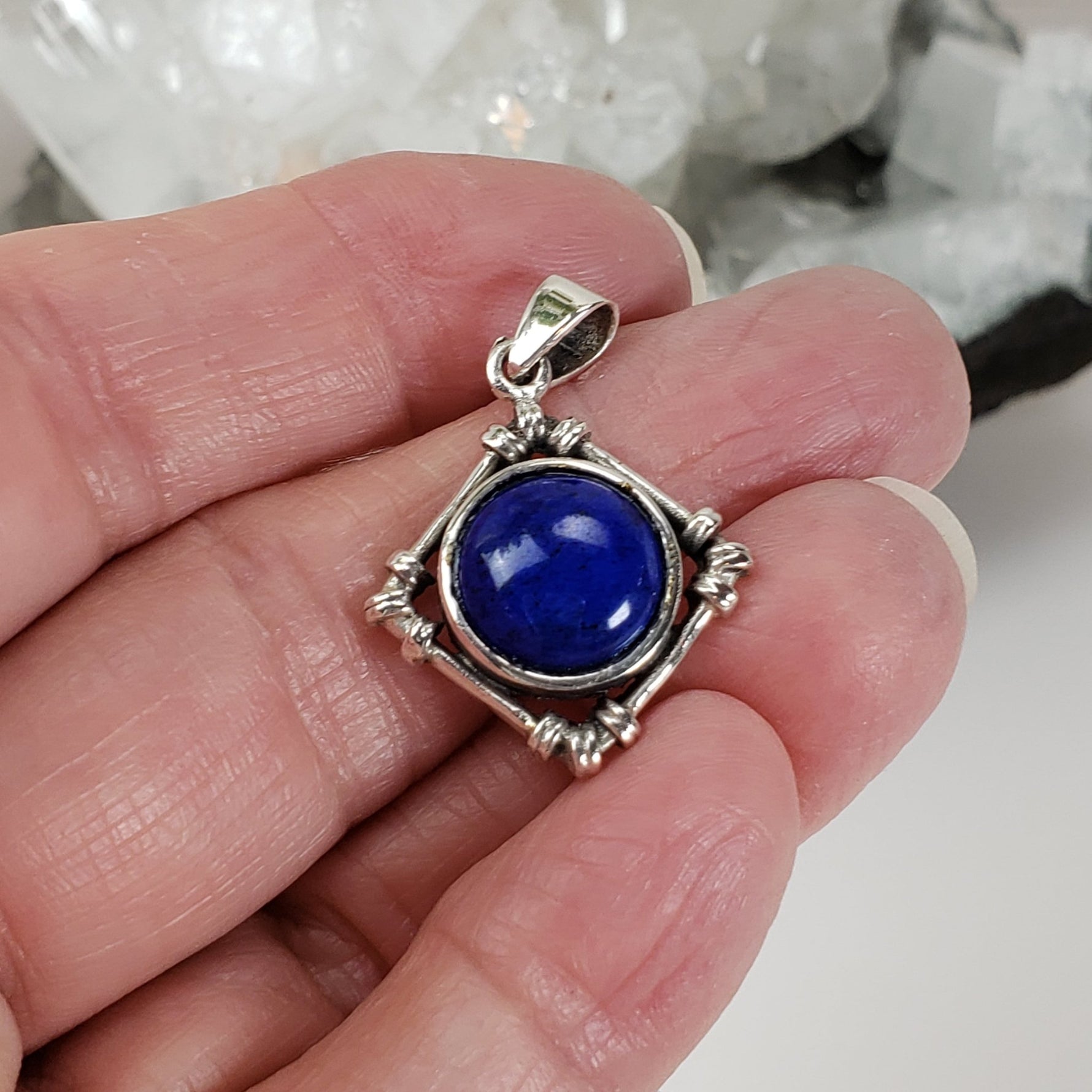 Lapis Lazuli Pendant | 925 Sterling Silver | Thailand