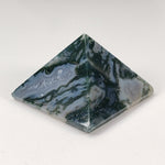 Moss Agate Five Point Pyramid | Green Blue