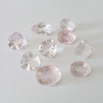  Rose Quartz | 9 Piece Rose Quartz Parcel | Mixed Shape | Mixed Size | 25ct | Brazil 