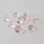  Rose Quartz | 9 Piece Rose Quartz Parcel | Mixed Shape | Mixed Size | 25ct | Brazil 