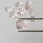  Rose Quartz | 9 Piece Rose Quartz Parcel | Mixed Shape | Mixed Size | 25ct | Brazil 