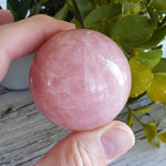 Rose Quartz Crystal Sphere | 49 mm, 1.9 in | 172 Grams | China