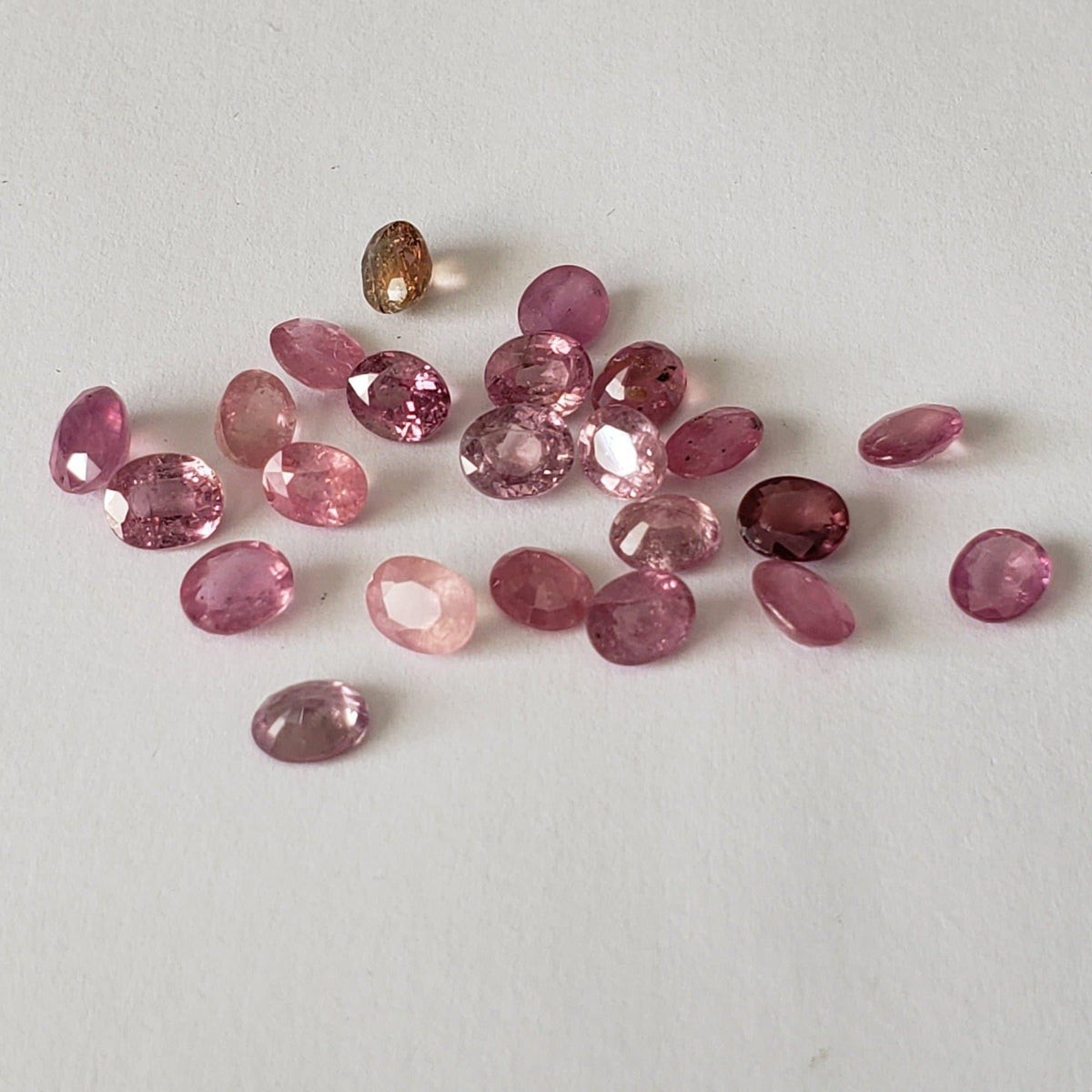  23 Piece Ruby Lot Oval Cut Pink 5x4mm 11.0tcw 