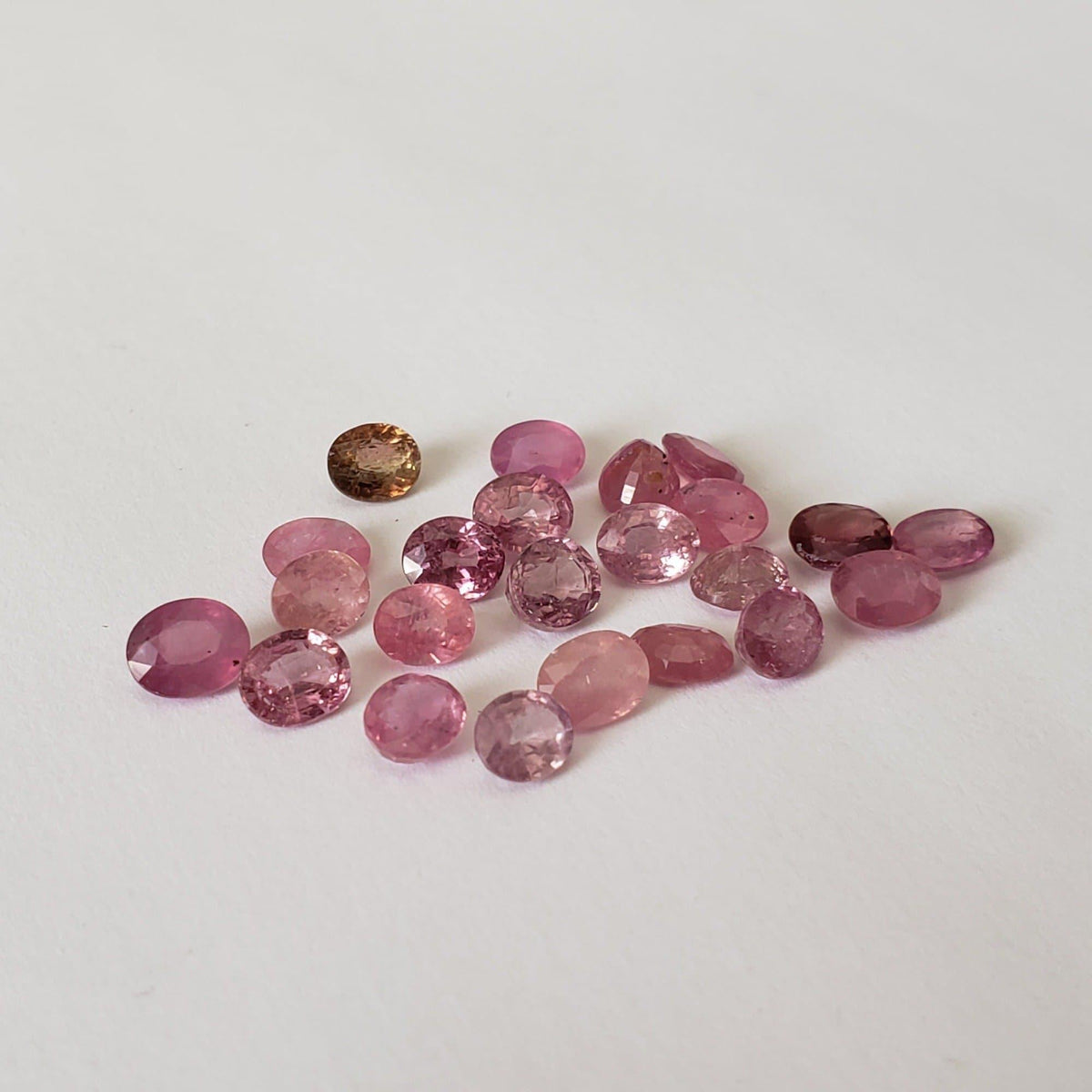  23 Piece Ruby Lot Oval Cut Pink 5x4mm 11.0tcw 