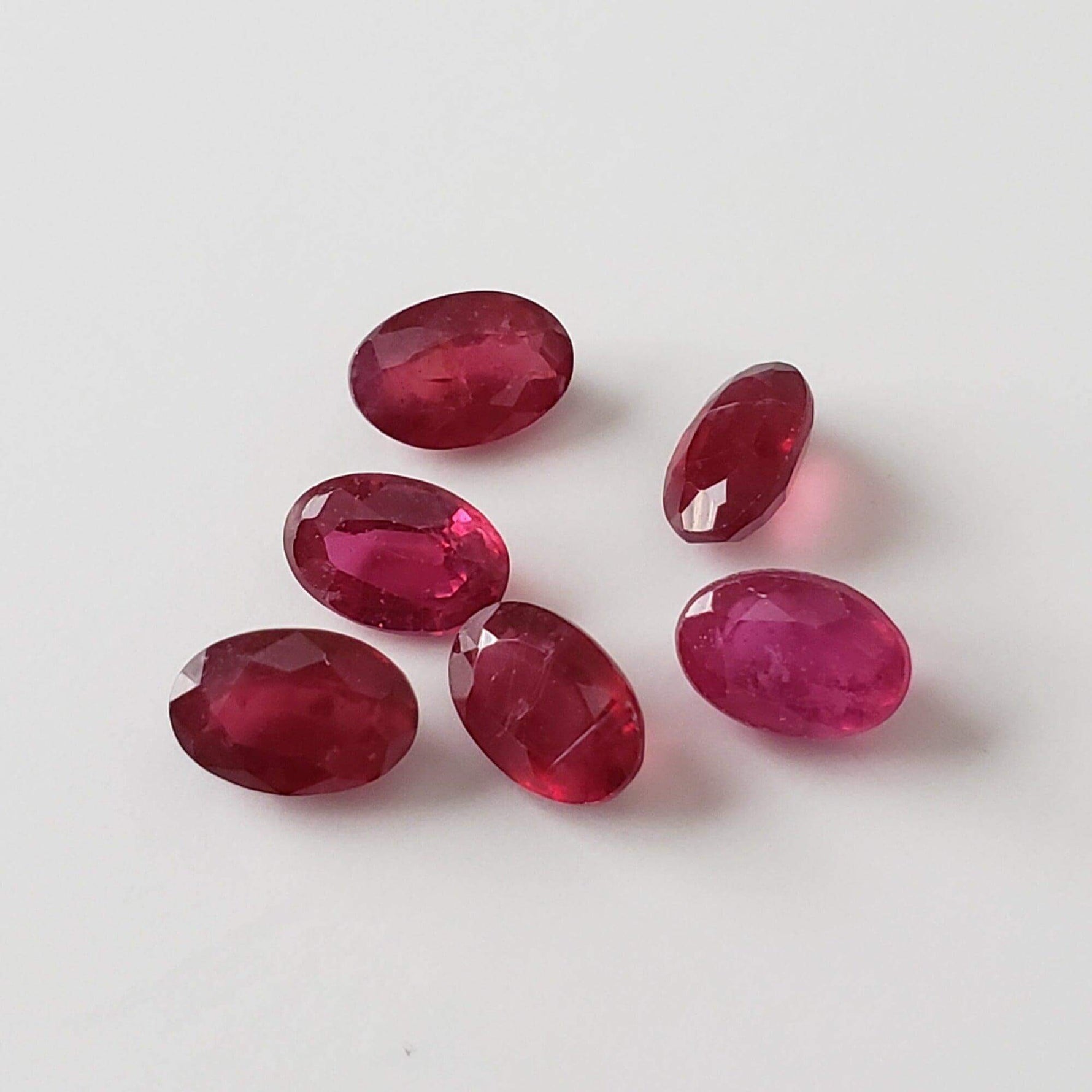  Ruby | 8 Piece Ruby Parcel | Mixed Shape Parcel | Mixed Size gemstones | Enhanced | 10.25tcw 