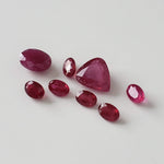  Ruby | 8 Piece Ruby Parcel | Mixed Shape Parcel | Mixed Size gemstones | Enhanced | 10.25tcw 