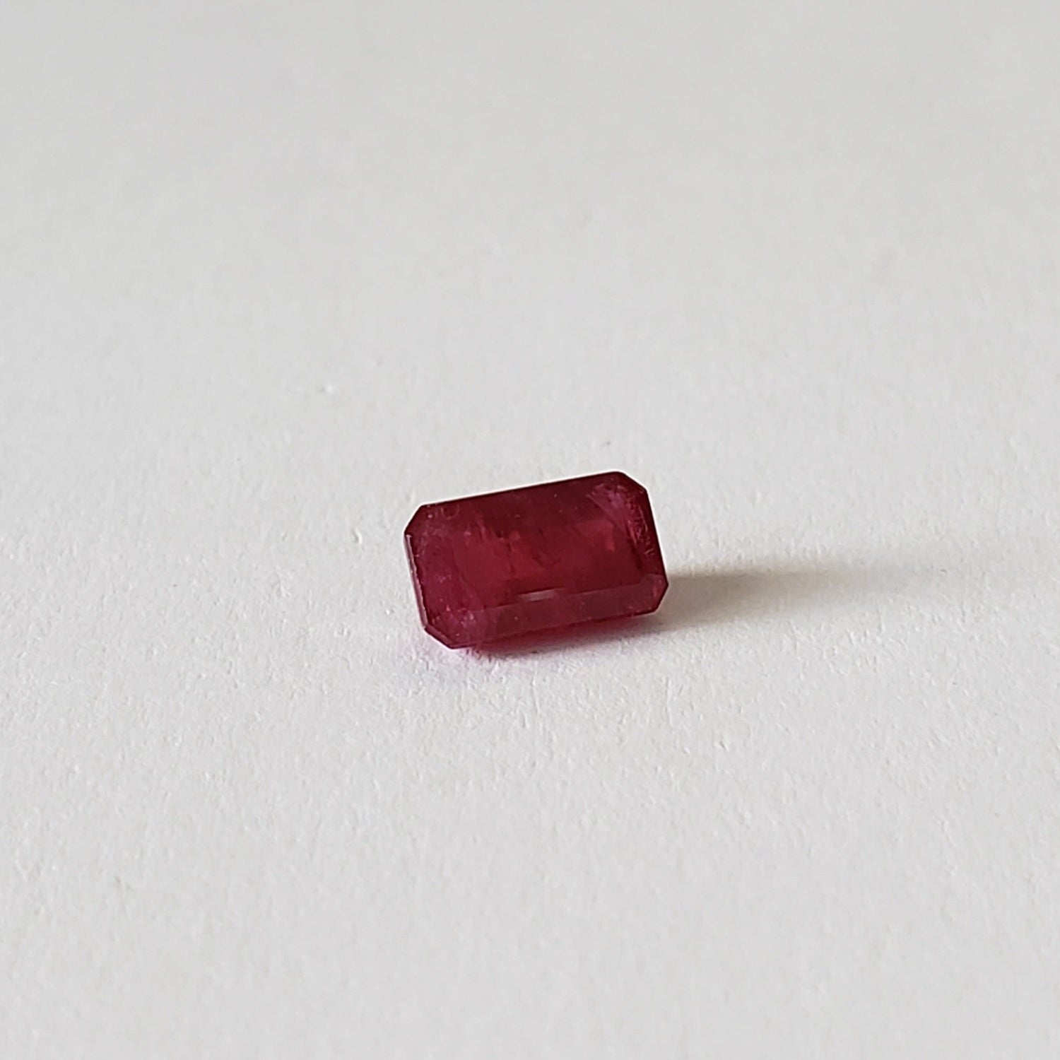 Ruby | Octagon Cut | Pigeon Blood Red | 7.3x4mm 1.3ct | Myanmar