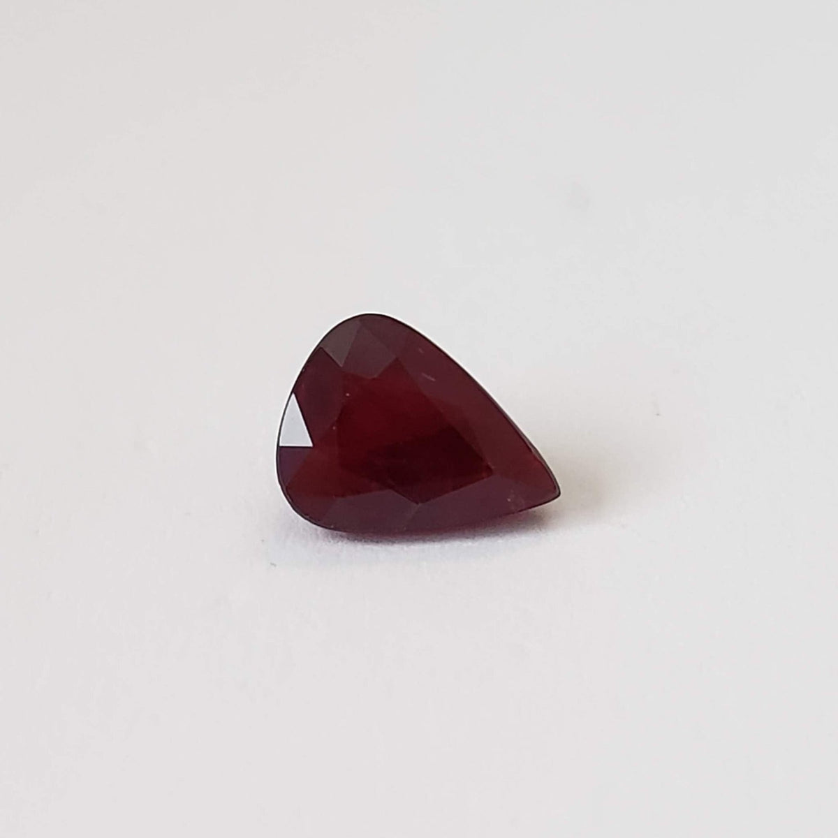  Loose Ruby Pear Shape Cut Pigeon Blood Red 1.46ct 