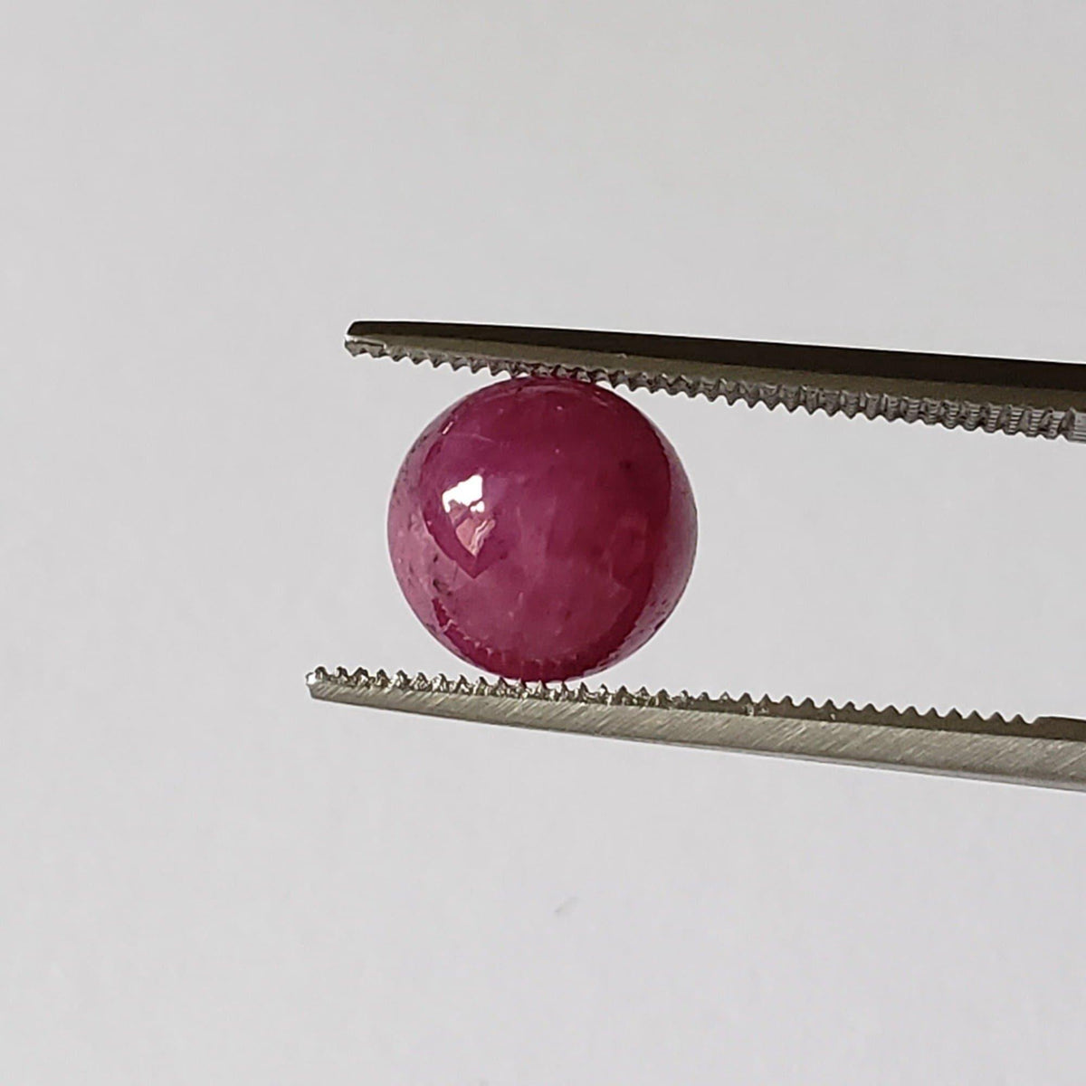  Ruby | Round Cabochon | Pigeon Blood | 8mm 3.9 Ct 