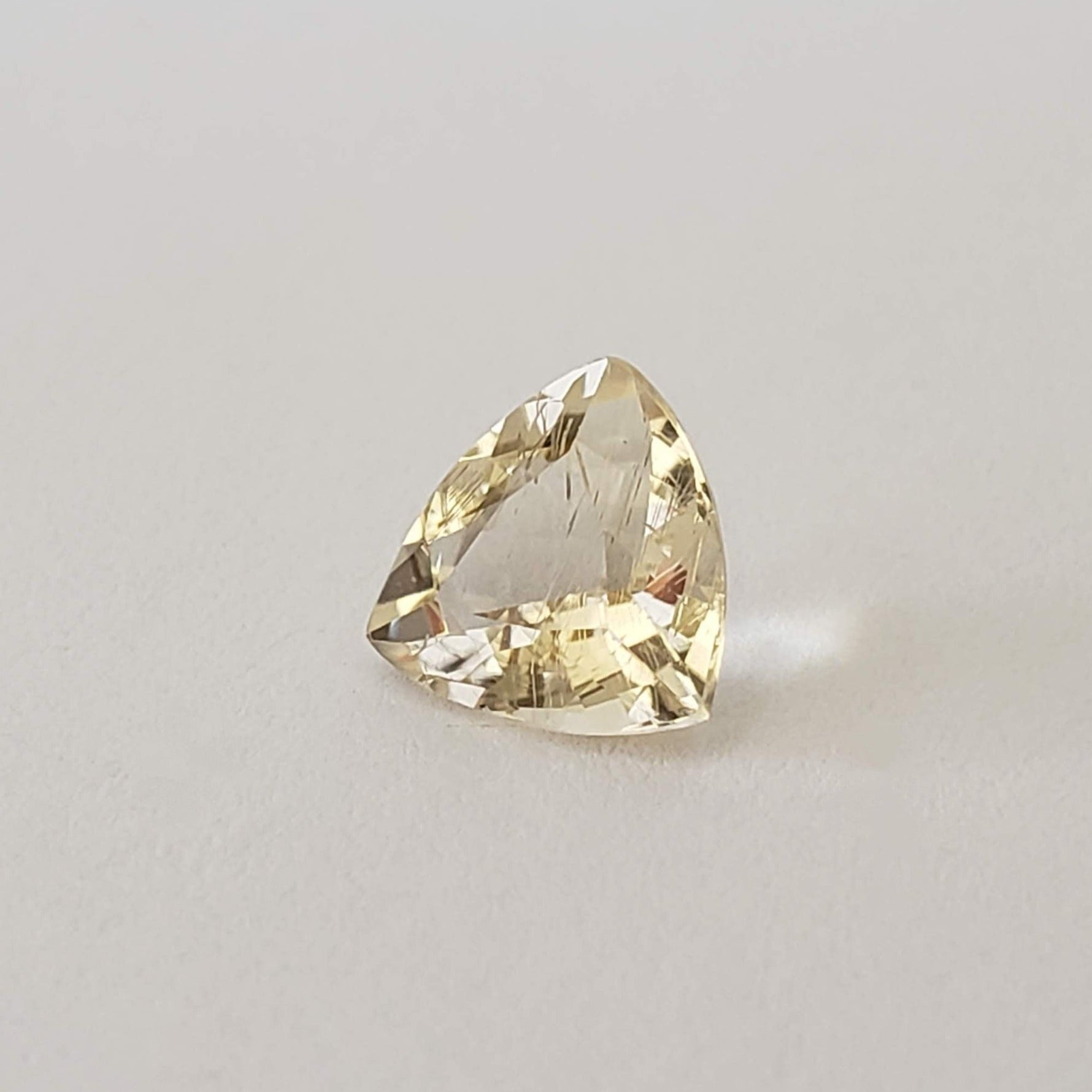  Rutile Scapolite | Trilliant Cut | Yellow | 9mm 