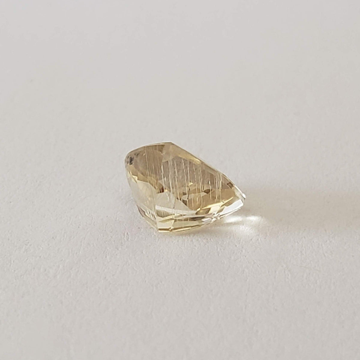  Rutile Scapolite | Trilliant Cut | Yellow | 9mm 