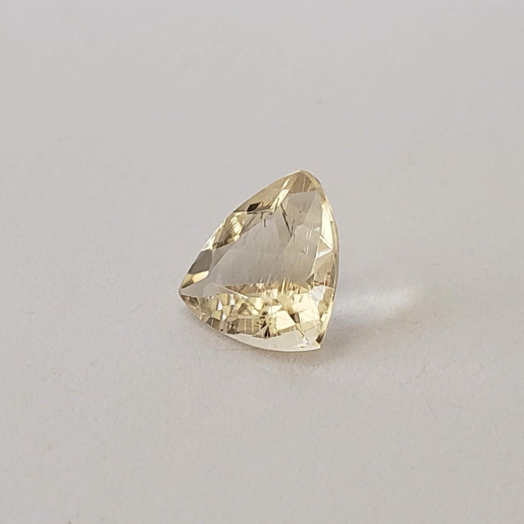  Rutile Scapolite | Trilliant Cut | Yellow | 9mm 